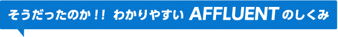 そうだったのか！！わかりやすいAFFLUENTのしくみ