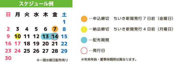 スケジュール例