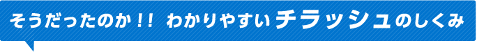そうだったのか！！わかりやすいチラッシュのしくみ