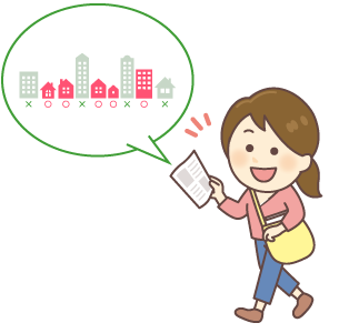 リビングレディが住宅地図に地域情報を書き込み配布に活用精緻で細かい配布に対応
