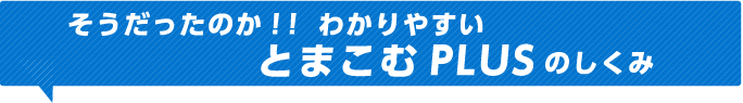 そうだったのか！！わかりやすいとまこむPLUSのしくみ