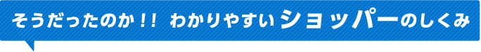 そうだったのか！！わかりやすいショッパーのしくみ