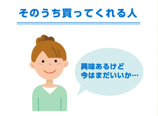 そのうち買ってくれる人 興味あるけど今はまだいいか…