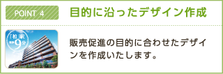 ＰＯＩＮＴ4　目的に沿ったデザイン作成