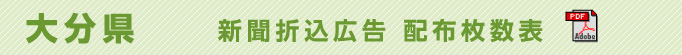 大分県　新聞折込広告配布枚数表