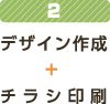2デザイン作成＋チラシ印刷