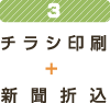3チラシ印刷＋新聞折込
