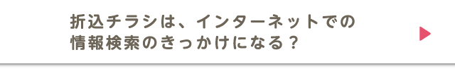 折込チラシは、インターネットでの情報検索のきっかけになる？