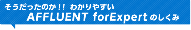 そうだったのか！！わかりやすいAFFLUENT forExpertのしくみ