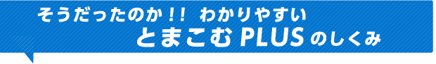 そうだったのか！！わかりやすいとまこむPLUSのしくみ