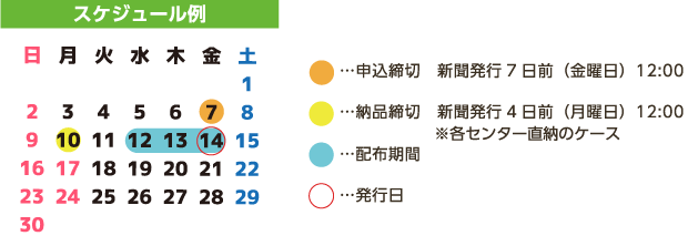 スケジュール例