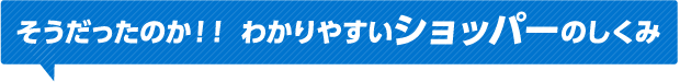 そうだったのか！！わかりやすいショッパーのしくみ