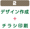 2デザイン作成＋チラシ印刷