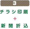 3チラシ印刷＋新聞折込
