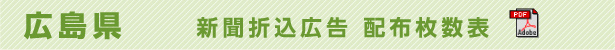 広島県　新聞折込広告配布枚数表