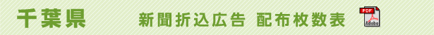 千葉県　新聞折込広告配布枚数表